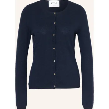 Dámský svetr Ftc Cashmere Dámský Pletený Kabátek Z Kašmíru, tmavě modrá, 40