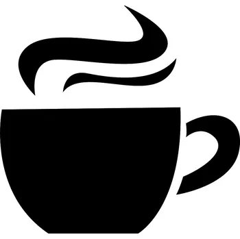 Samolepka na stěnu šálek čaj 42x45cm