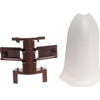 Podlahová lišta Vnější roh Cezar PVC 22 x 59, délka 2 cm, bílý