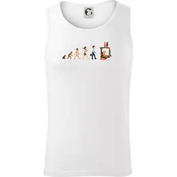 Evoluce 3D tisk - Tílko pánské Core - XL ( Bílá )