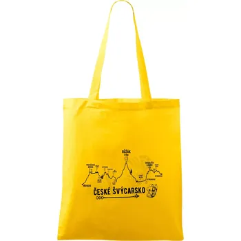 Profil České Švýcarsko - Taška bavlněná - 42 x 38 cm ( Žlutá )