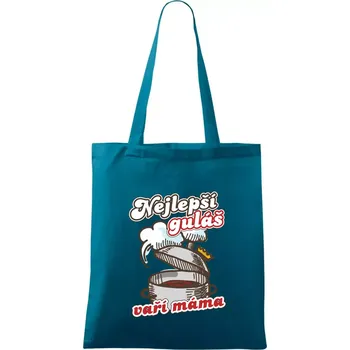 Nejlepší guláš vaří máma - Taška bavlněná - 42 x 38 cm ( Petrolejová )
