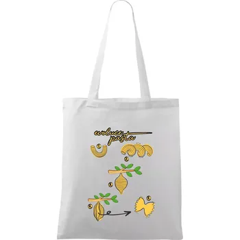 Evoluce pasta - Taška bavlněná - 42 x 38 cm ( Bílá )