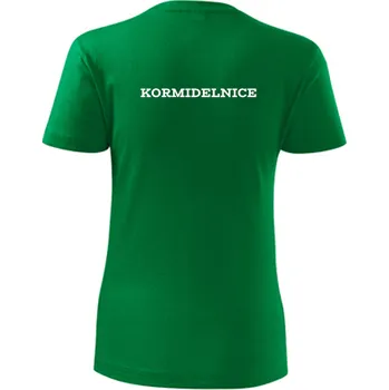 Dámské tričko Zelené dámské tričko kormidelnice dámské - tričko na vodu - barva zelená - velikost L