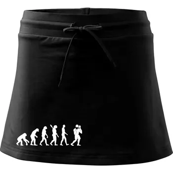 Dámská sukně Evoluce box - Sportovní sukně - two in one - XL ( Černá )