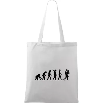 Evoluce box - Taška bavlněná - 42 x 38 cm ( Bílá )