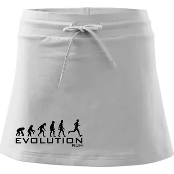 Dámská sukně Evoluce Run - Sportovní sukně - two in one - L ( Bílá )