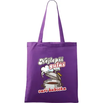 Nejlepší guláš vaří babička - Taška bavlněná - 42 x 38 cm ( Fialová )