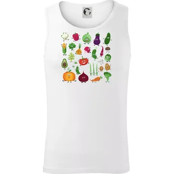 Veselá zelenina - Tílko pánské Core - L ( Bílá )