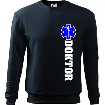 Pánská mikina Hvězda života - doktor - Mikina Essential pánská - L ( Námořní modrá (velmi tmavá - téměř černá) )