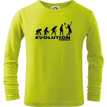 Dětská móda Evoluce tenis kluk - Triko dětské Long Sleeve - 158 cm/12 let ( Limetková )