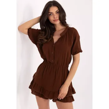 Dámský overall MI KO kombinéza A5021.66 tmavě hnědá jedna velikost