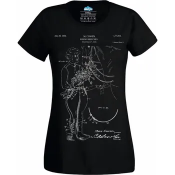 Dámské tričko Jezdecké kalhoty Rajtky Patent M. Cowen (Velikost: 4XL, Barva: Černá)