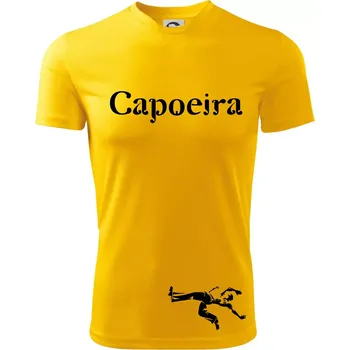 Capoeira velký - Dětské triko sportovní (dresovina) - 158 cm/12 let ( Žlutá )