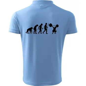 Pánská košile Evolution fitness - Polokošile pánská Pique Polo 203 - XL ( Pyžamově světlá modrá )