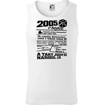 2005 v kostce - Tílko pánské Core - XL ( Bílá )