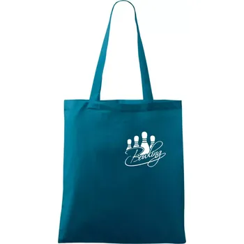 Bowling kuželky - Taška bavlněná - 42 x 38 cm ( Petrolejová )