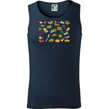 Ovoce a zelenina - Tílko pánské Core - L ( Námořní modrá (velmi tmavá - téměř černá) )