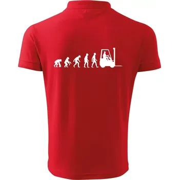 Pánská košile Evoluce ještěrka - Polokošile pánská Pique Polo 203 - L ( Červená )