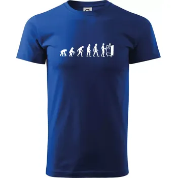 Evoluce udírna - Triko extra velké (5-8XL) - 8XL ( Královská modrá )