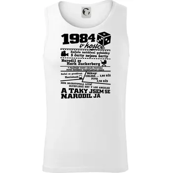 1984 v kostce - Tílko pánské Core - L ( Bílá )
