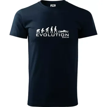 Pánské tričko Evoluce Swim - Triko extra velké (5-8XL) - 8XL ( Námořní modrá (velmi tmavá - téměř černá) )