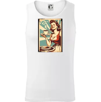 Holka z kavárny - Tílko pánské Core - 2XL ( Bílá )