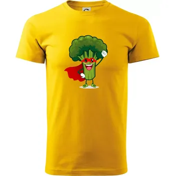Pánské tričko Super Brokolice - Triko extra velké (5-8XL) - 6XL ( Žlutá )