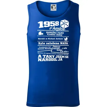 1958 v kostce - Tílko pánské Core - XL ( Královská modrá )