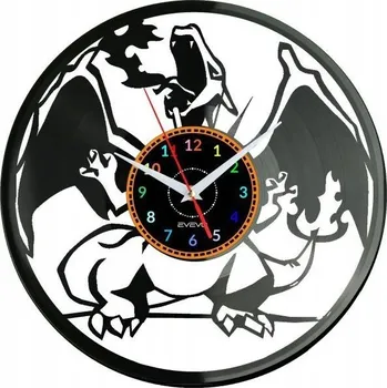 Hodiny SMOK NÁSTĚNNÉ HODINY DEKORATIVNÍ MODERNÍ VINYLOVÁ DESKA VINYL E