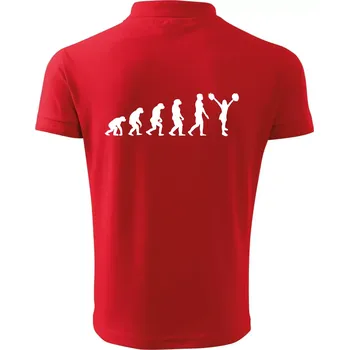 Pánská košile Evolution cheerleading - roztleskávačka - Polokošile pánská Pique Polo 203 - L ( Červená )