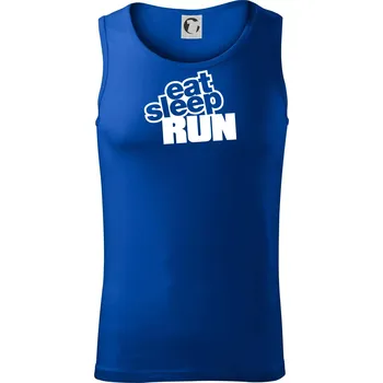 Eat sleep run velké - Tílko pánské Core - XL ( Královská modrá )