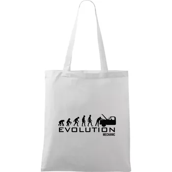 Evoluce mechanik - Taška bavlněná - 42 x 38 cm ( Bílá )