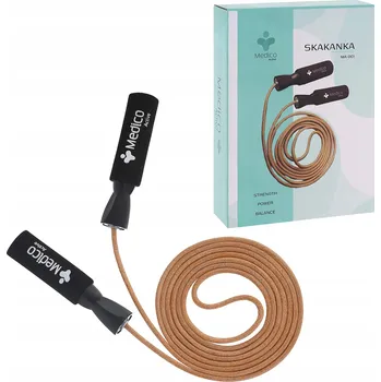 Švihadlo ŠVIHADLO BOXERSKÉ KOŽENÉ, NASTAVITELNÉ, PROTISKLUZOVÉ – CROSSFIT, TRÉNINK