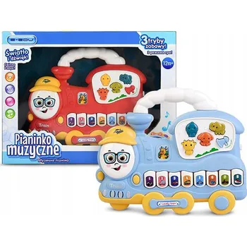 Vláček a vláčkodráha Hudební pianko lokomotiva E-Edu