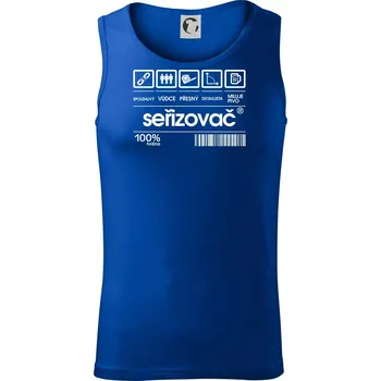 Čárový kód - seřizovač - Tílko pánské Core - L ( Královská modrá )