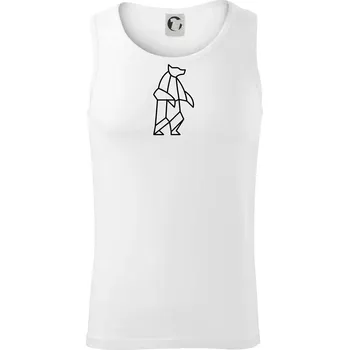 Pánské termoprádlo Geometrie lední medvěd stojící - Tílko pánské Core - XL ( Bílá )
