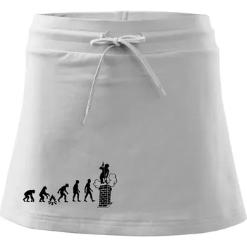 Dámská sukně Evoluce kominík - Sportovní sukně - two in one - XS ( Bílá )