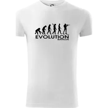 Pánské oblečení Evoluce biatlonu Biathlon - Viper FIT - Pánské zůžené tričko - 3XL ( Bílá )