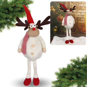 Vánoční dekorace Bílý stojící vánoční Sob, vánoční dekorace 75 cm