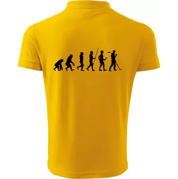 Pánská košile Evoluce detektor - Polokošile pánská Pique Polo 203 - 4XL ( Žlutá )