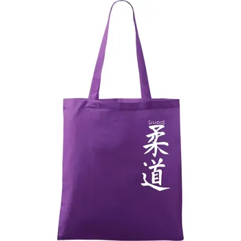 Judo nápis japan - Taška bavlněná - 42 x 38 cm ( Fialová )