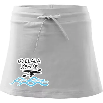 Dámská sukně Udělala jsem se - Sportovní sukně - two in one - XS ( Bílá )