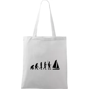 Evoluce plachtění - Taška bavlněná - 42 x 38 cm ( Bílá )