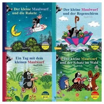 První čtění Maxi-Pixi-4er-Set 117: Neue Abenteuer mit dem kleinen Maulwurf (4x1 Exemplar) - Miler Zdeněk