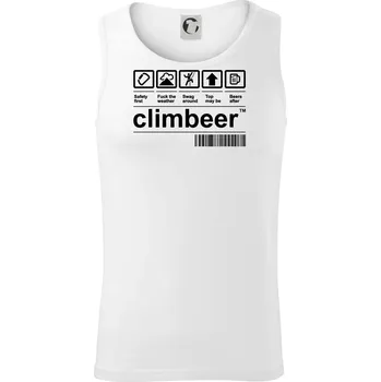 Pánské termoprádlo Čárový kód - Climbeer - Tílko pánské Core - L ( Bílá )