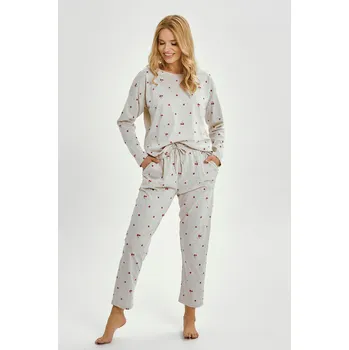Pánské oblečení 3430 DÁMSKÉ DLOUHÉ PYŽAMO ADELE S-XL šedá S
