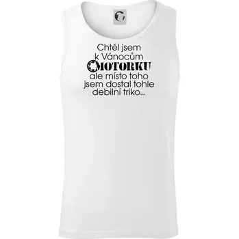 Pánské termoprádlo Chtěl jsem dostat motorku - Vánoce - Tílko pánské Core - L ( Bílá )