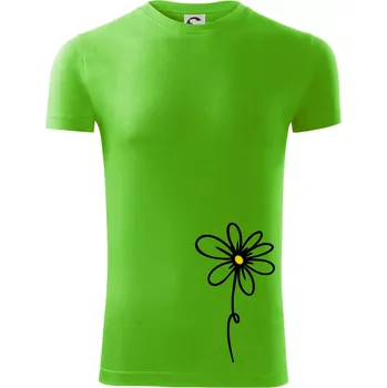 Kopretina - dole na výšku - Viper FIT - Pánské zůžené tričko - 3XL ( Apple Green )