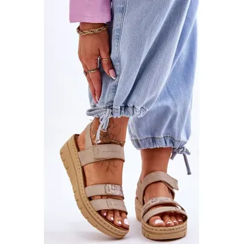 Dámské sandále Dámské sandály 23-46011 béžové - Step in style 39